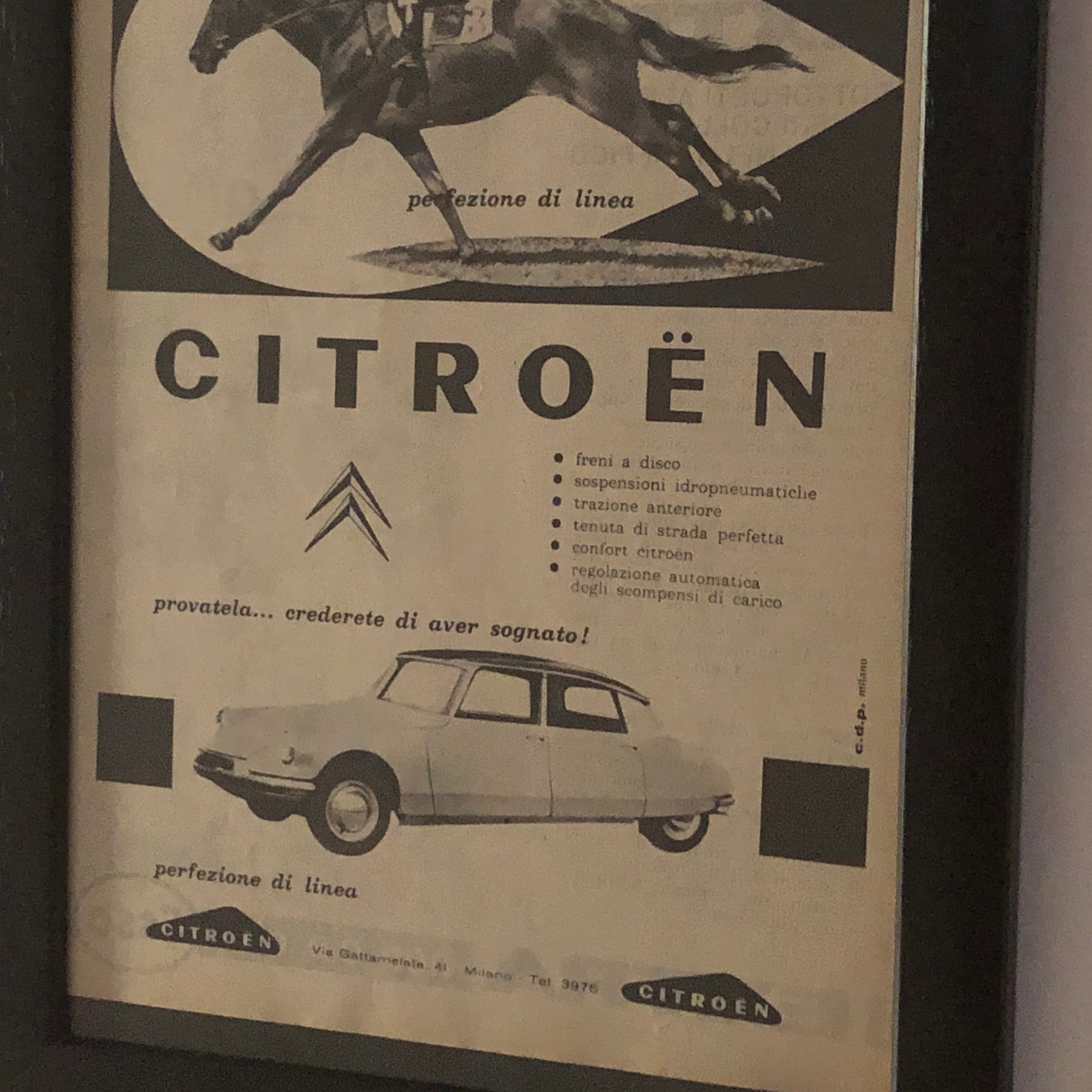 Citroën, Pubblicità Anno 1960 Citroën DS - Raggi's Collectibles' Automotive Art