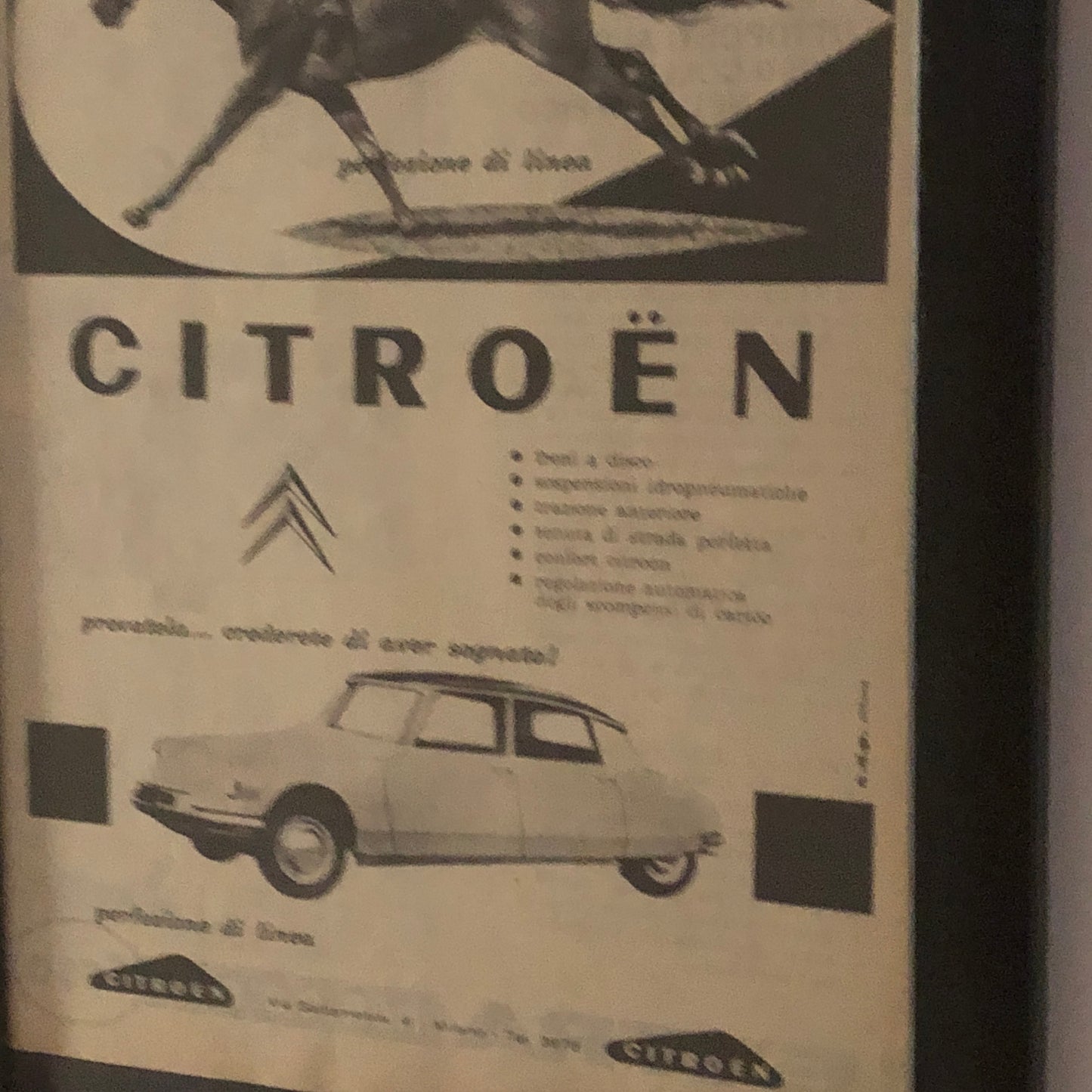 Citroën, Pubblicità Anno 1960 Citroën DS