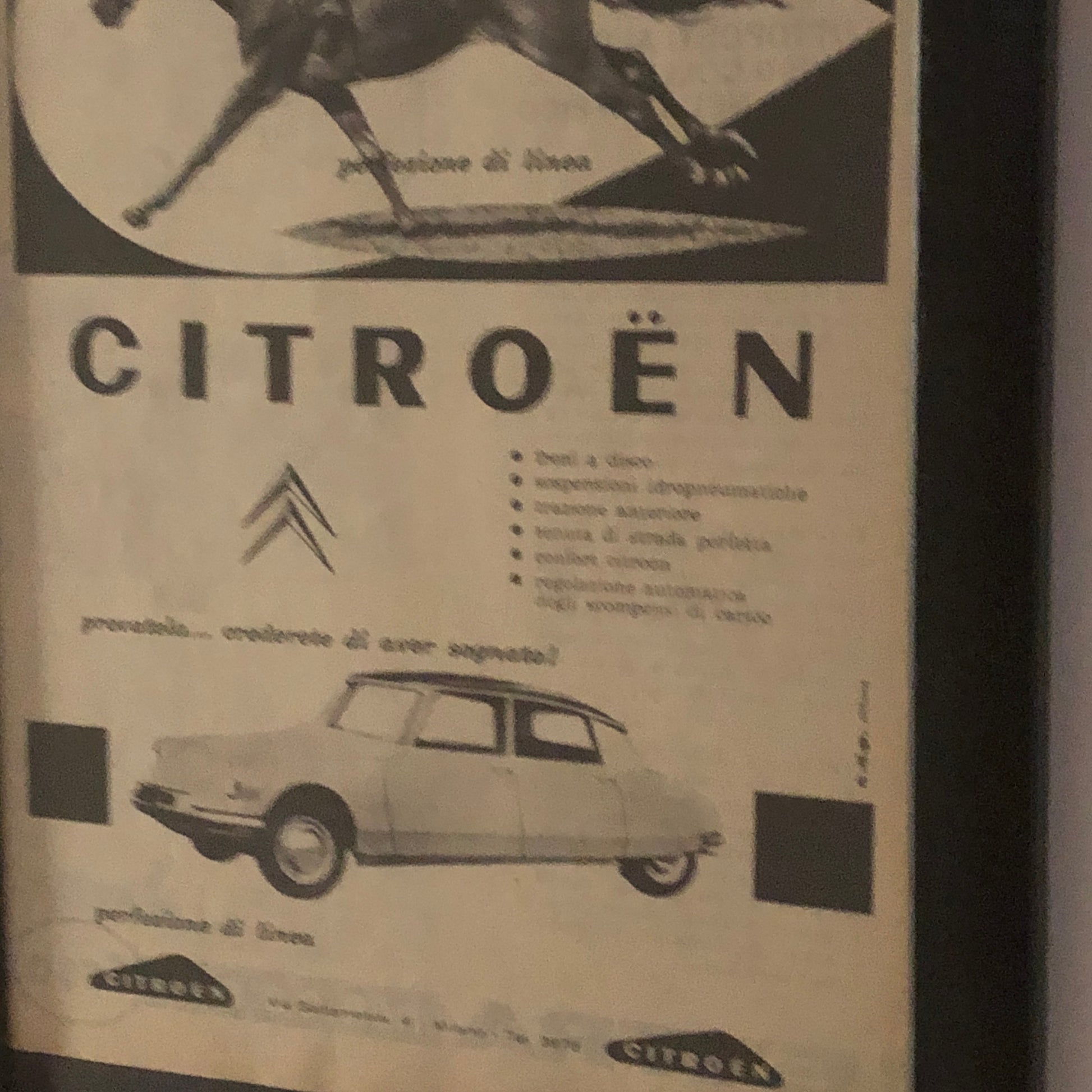 Citroën, Pubblicità Anno 1960 Citroën DS - Raggi's Collectibles' Automotive Art