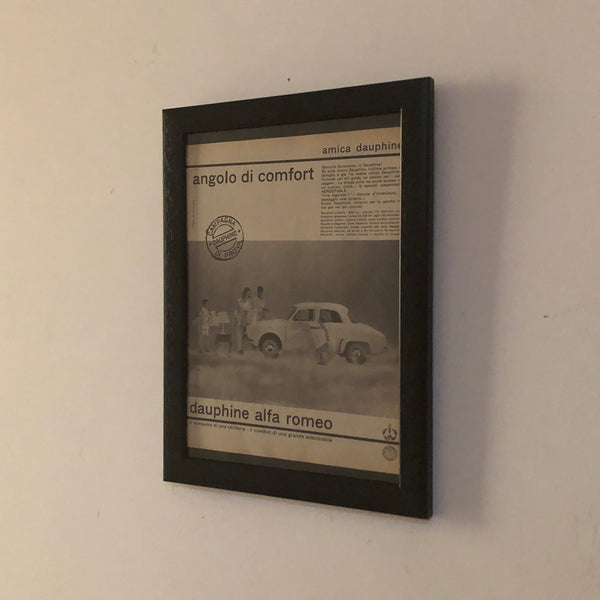 Alfa Romeo, Pubblicità Anno 1960 Alfa Romeo Dauphine Angolo di Comfort