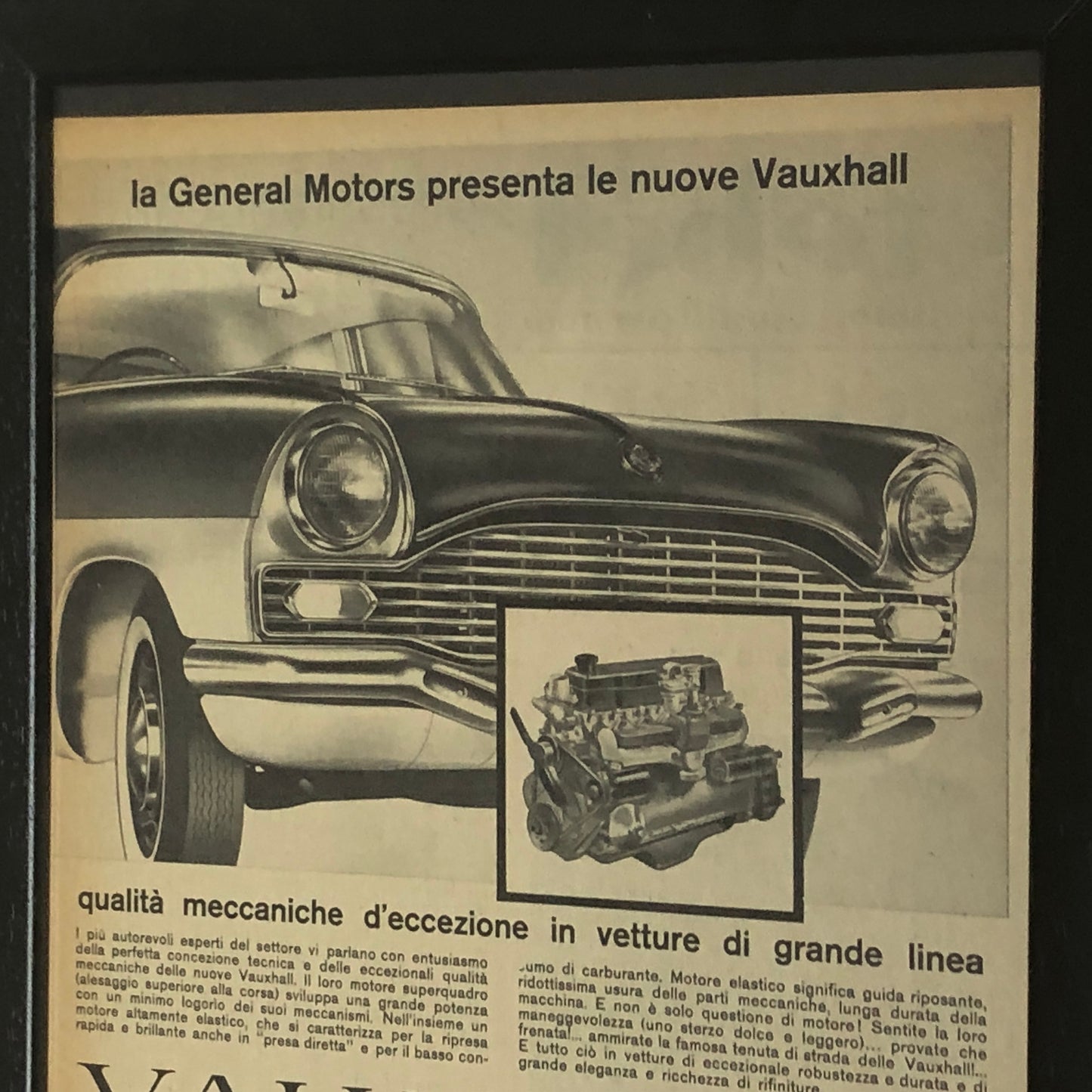 GM Vauxhall Pubblicità Anno 1960 GM Vauxhall Victor Super e Cresta - Raggi's Collectibles' Automotive Art