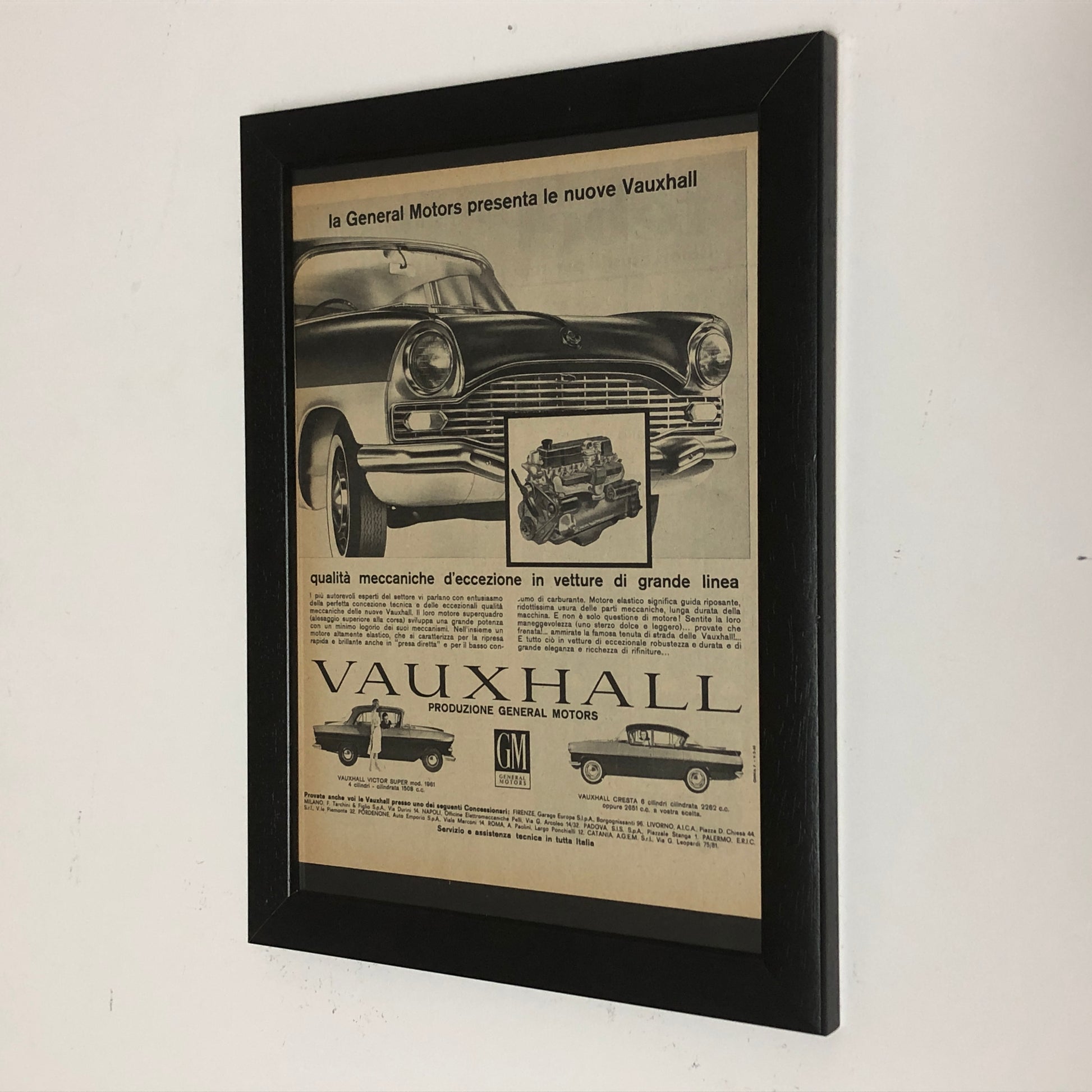 GM Vauxhall Pubblicità Anno 1960 GM Vauxhall Victor Super e Cresta - Raggi's Collectibles' Automotive Art