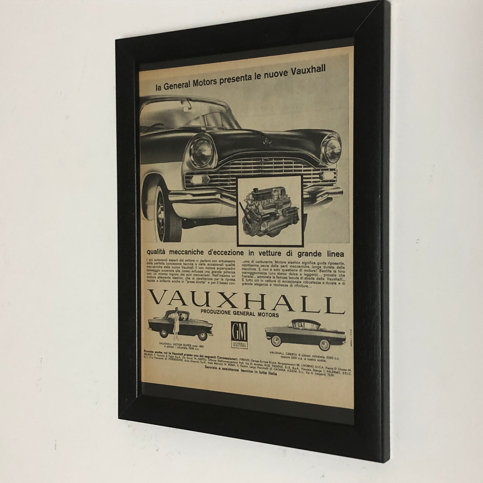 GM Vauxhall Pubblicità Anno 1960 GM Vauxhall Victor Super e Cresta - Raggi's Collectibles' Automotive Art