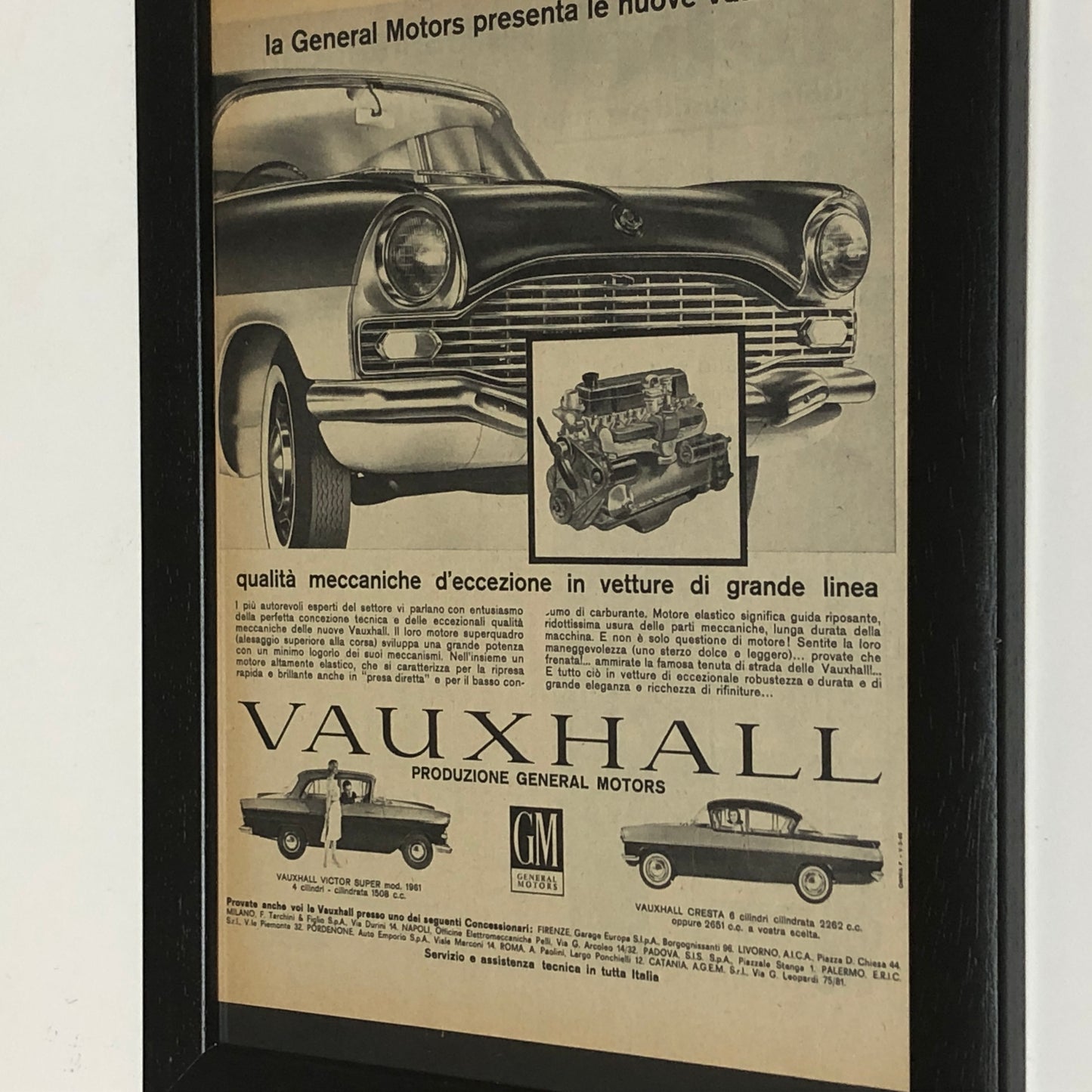 GM Vauxhall Pubblicità Anno 1960 GM Vauxhall Victor Super e Cresta - Raggi's Collectibles' Automotive Art