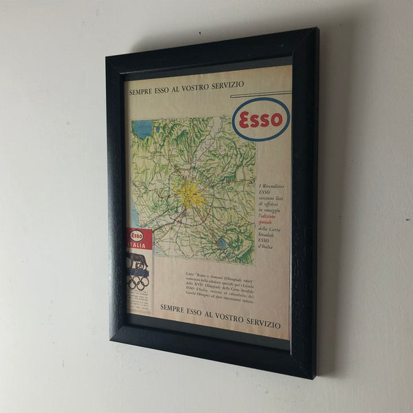 Esso, Advertising Year 1960 Special Edition Esso Road Map of Rome