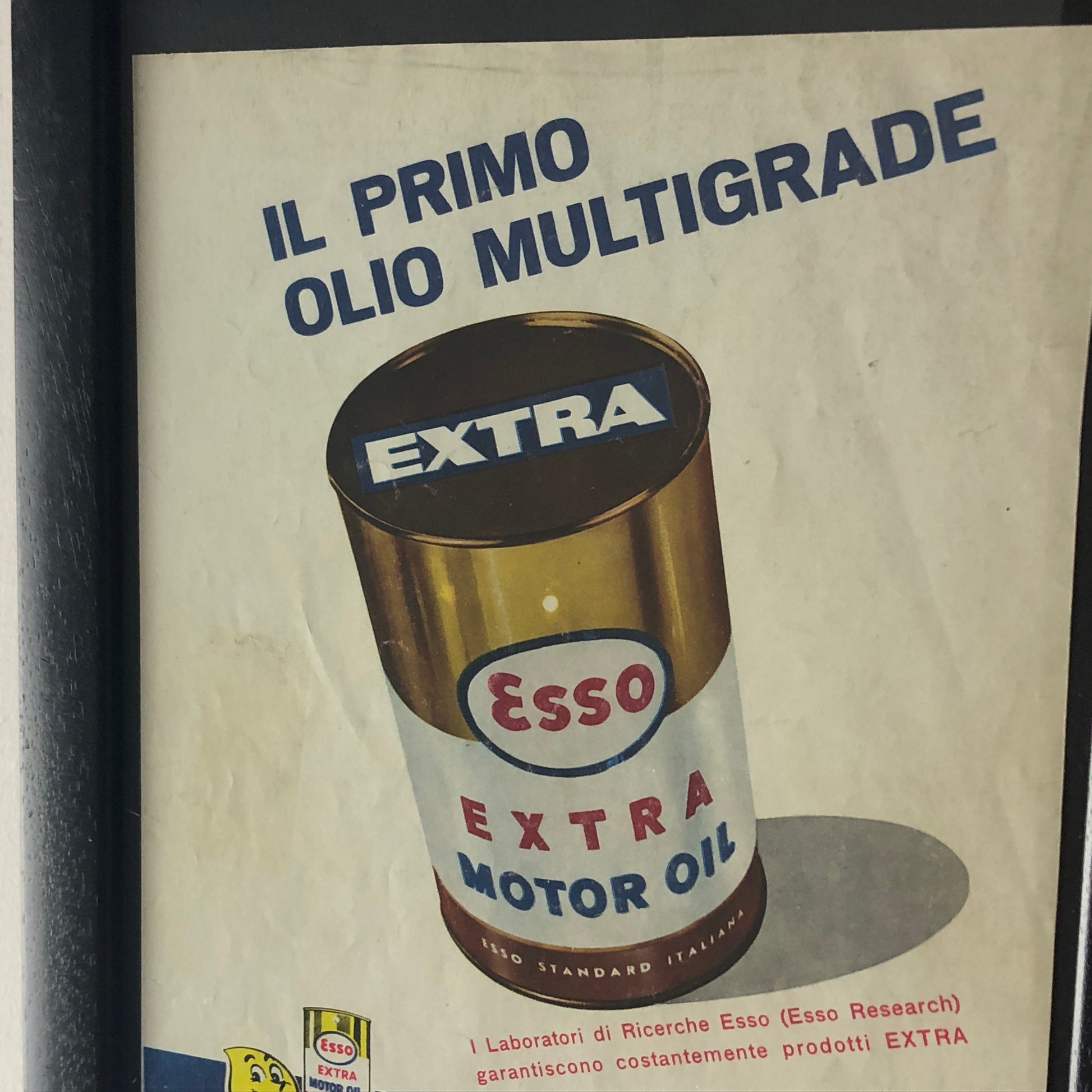 Esso, Pubblicità Anno 1960 Esso Extra Motor Oil il Primo Olio Multigrade - Raggi's Collectibles' Automotive Art