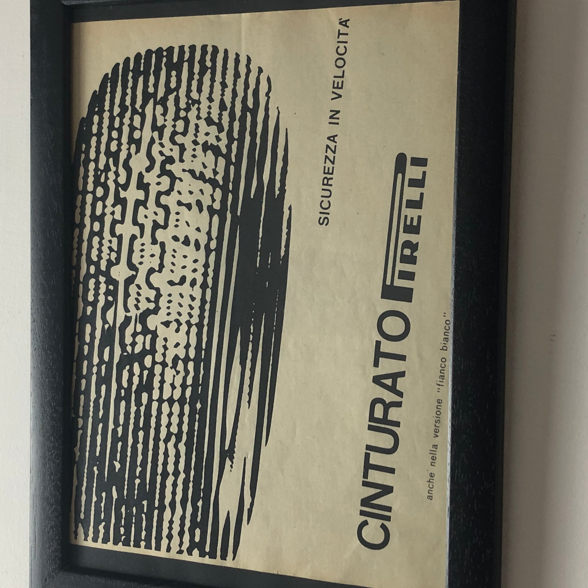 Pirelli, Pubblicità Anno 1960 Pneumatici Cinturato Pirelli, - Raggi's Collectibles' Automotive Art