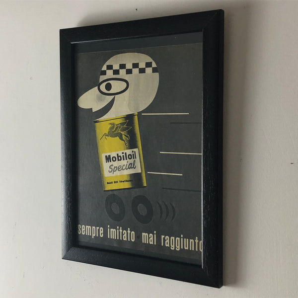 Mobil, Pubblicità Anno 1960 Mobiloil Special Sempre Imitato Mai Raggiunto
