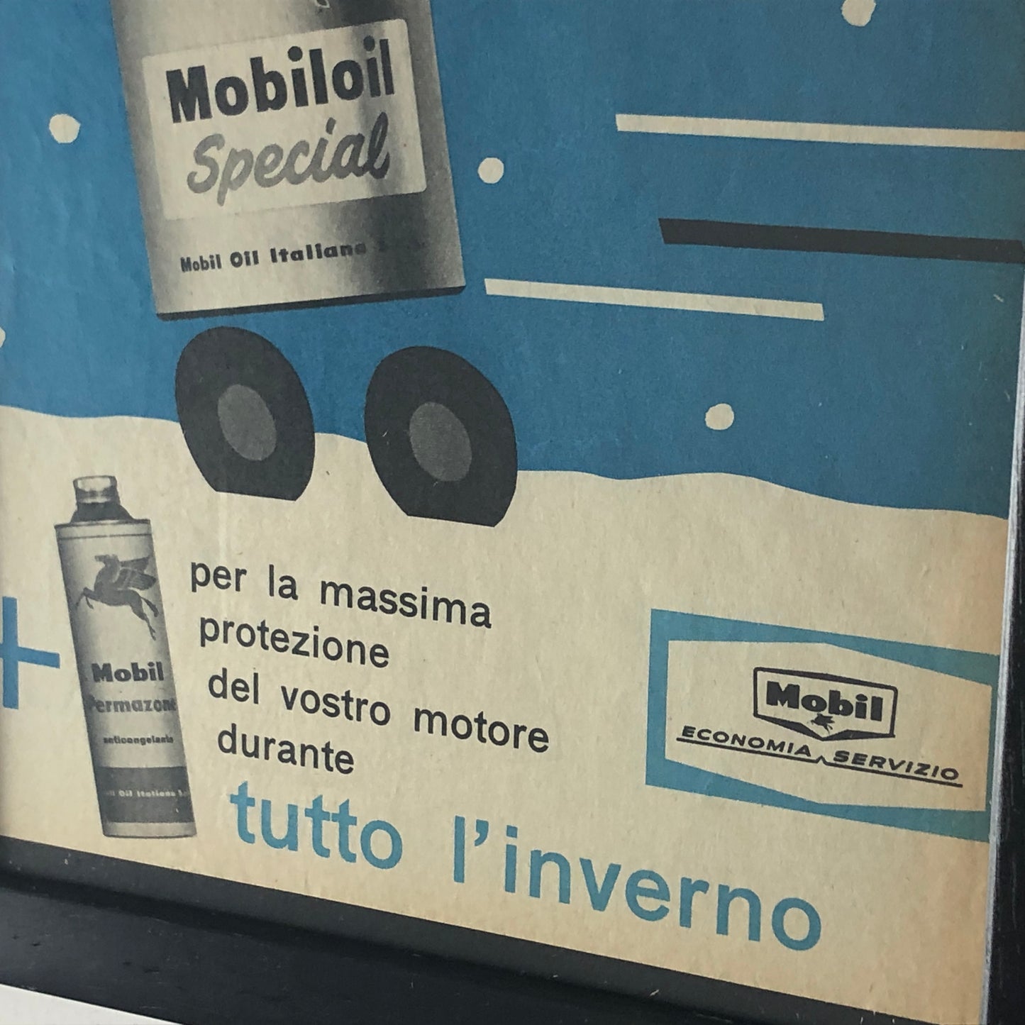 Mobil, Advertising Year 1960 Mobiloil Special and Mobil Permazone Antifreeze