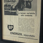 BP, Pubblicità Anno 1960 BP Energol Visco-Static a Tempo Variabile Olio Costante