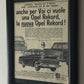 GM Opel Advertising Year 1960 GM Opel Rekord The German General Motors Car