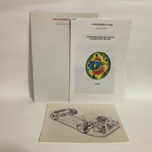 Porsche Documentazione Ufficiale Porsche Engineering Anno 1993 Salone dell'Automobile di Ginevra - Raggi's Collectibles' Automotive Art