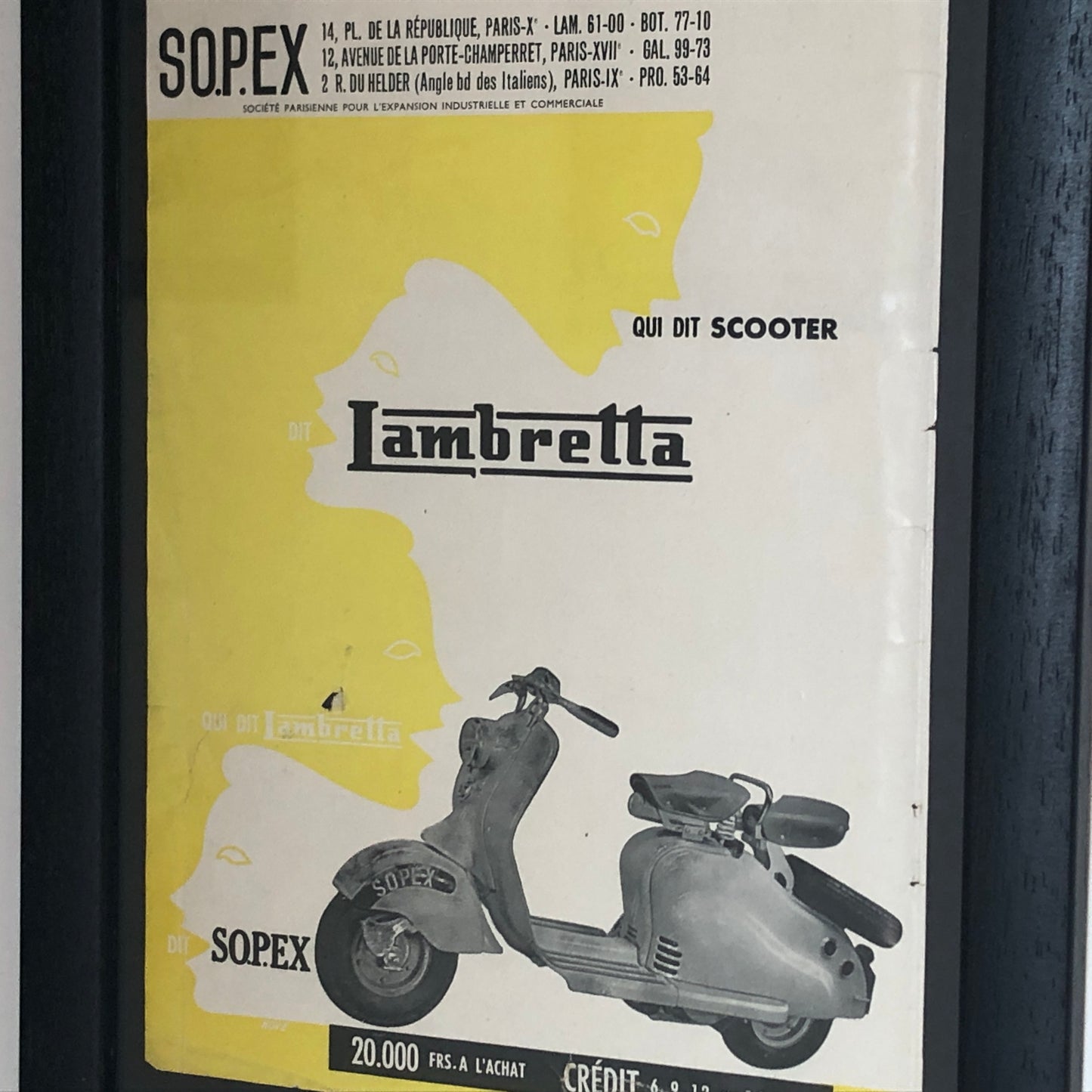 Lambretta, Pubblicità Anno 1954 Chi Dice Scooter Dice Lambretta, Chi dice Lambretta dice SO.P.EX