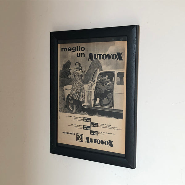 Autovox, Advertising Year 1960 Better an Autovox with a Range of Models in Production