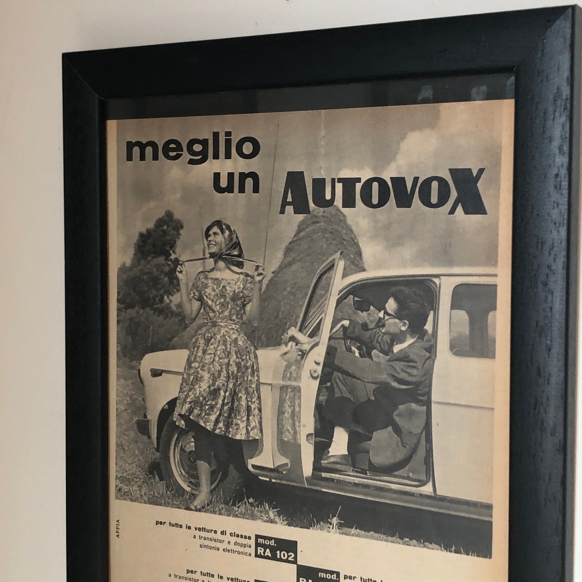 Autovox, Pubblicità Anno 1960 Meglio un Autovox con Gamma Modelli in Produzione - Raggi's Collectibles' Automotive Art