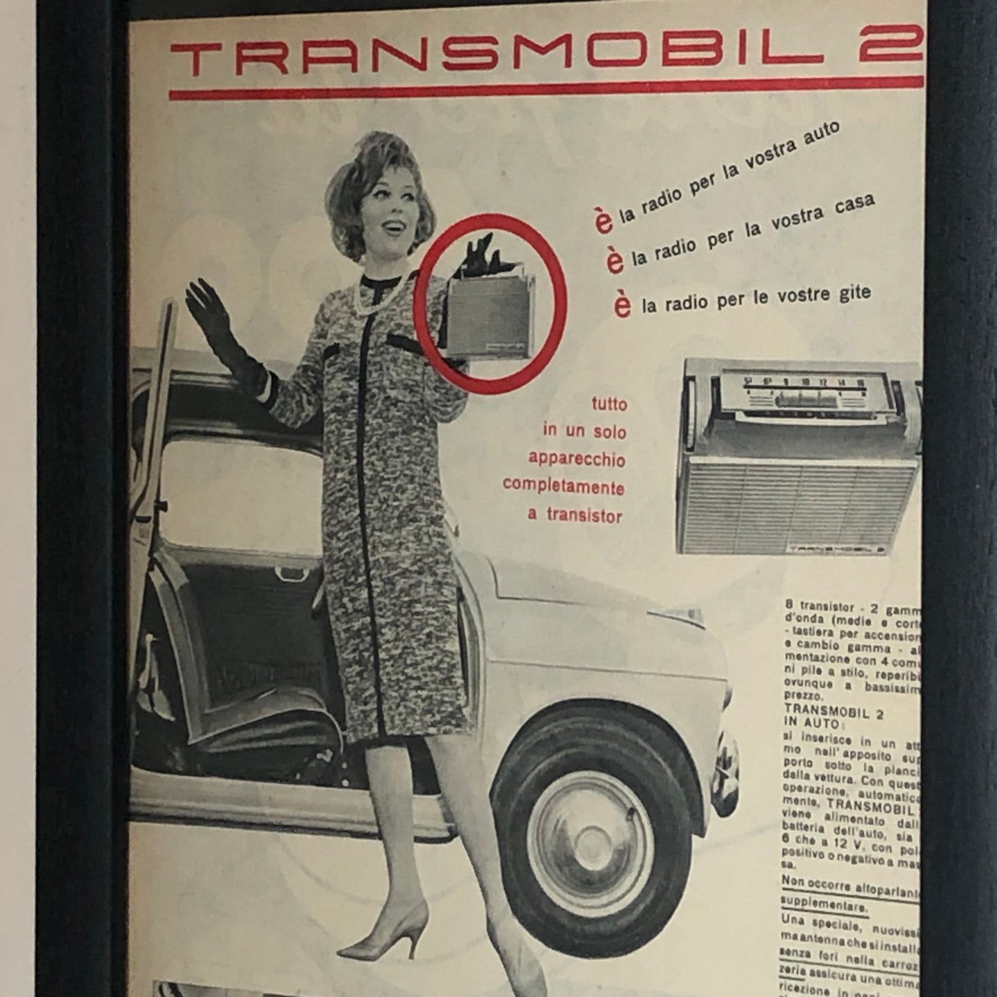 Autovox, Pubblicità Anno 1960 Autovox Transmobil 2