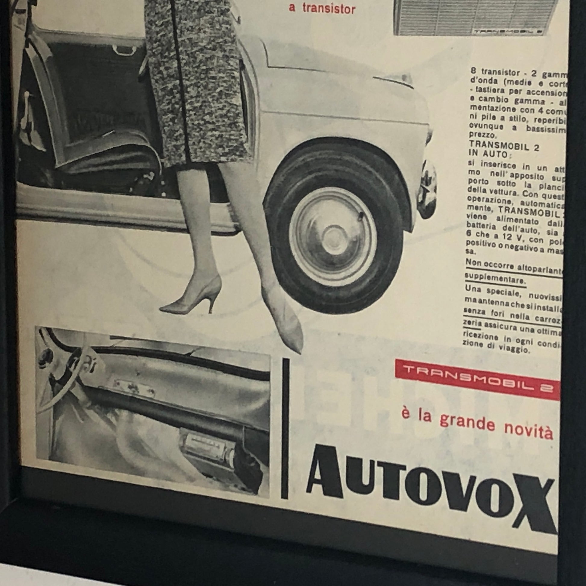 Autovox, Pubblicità Anno 1960 Autovox Transmobil 2 - Raggi's Collectibles' Automotive Art