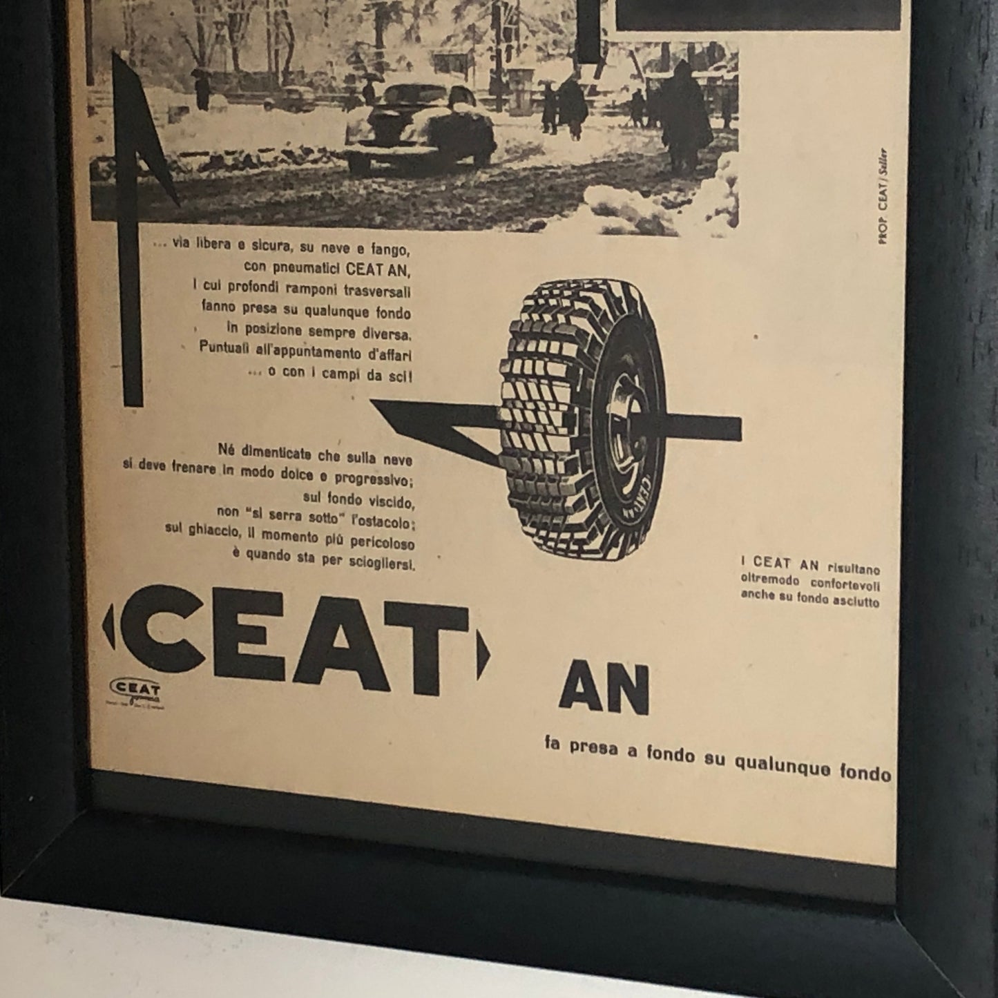 CEAT, Pubblicità Anno 1960 Pneumatici CEAT AN