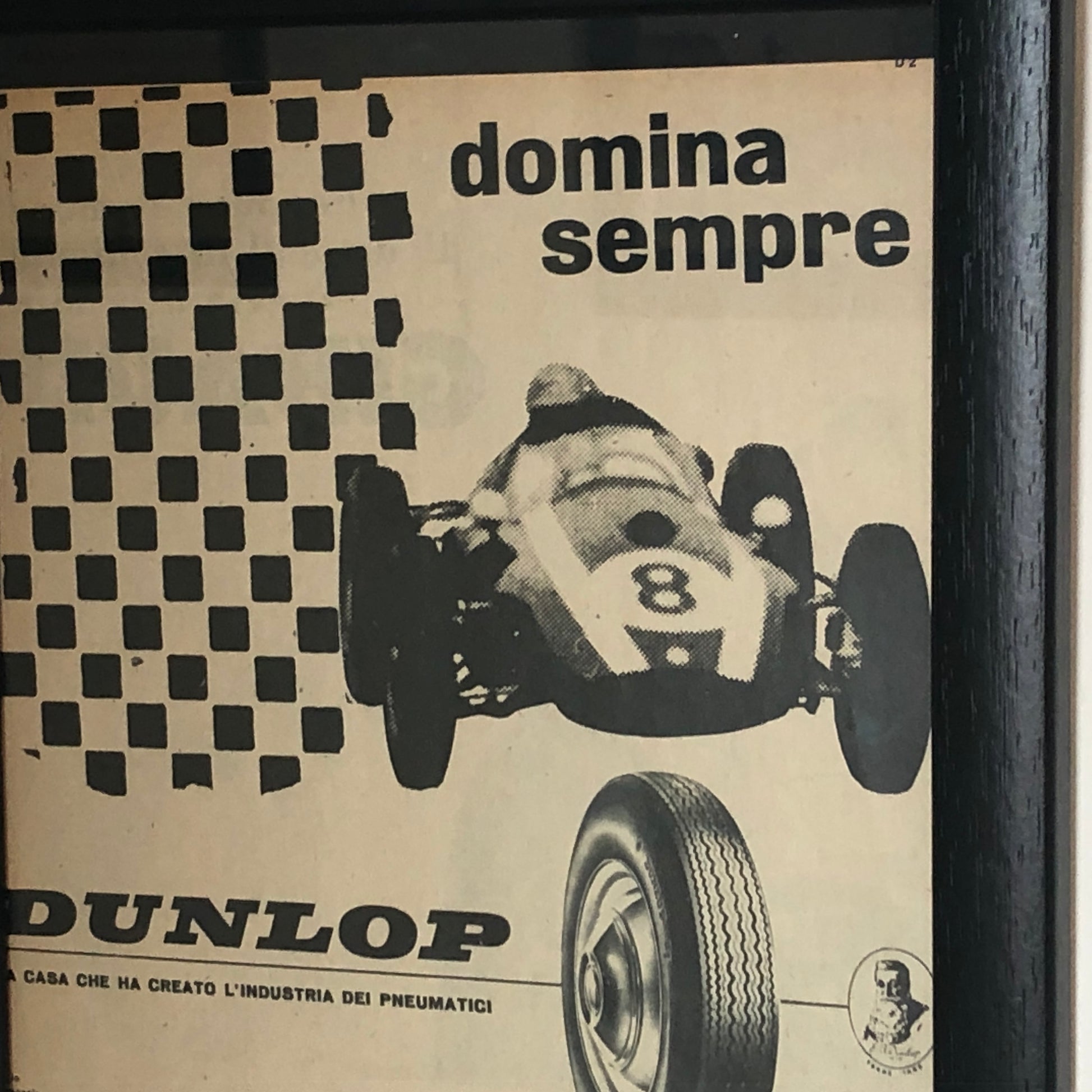 Dunlop, Pubblicità Anno 1960 Pneumatici Dunlop Domina Sempre - Raggi's Collectibles' Automotive Art