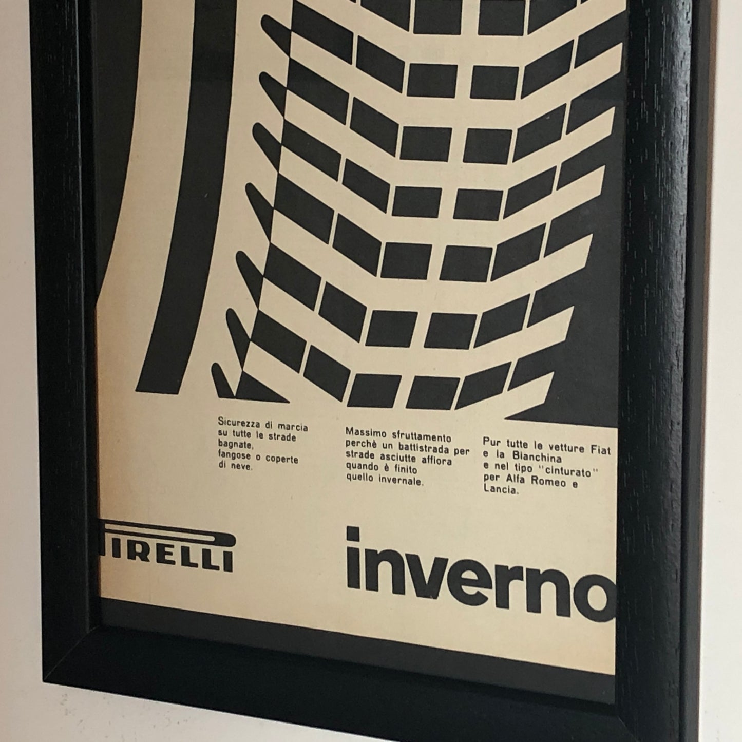 Pirelli, Pubblicità Anno 1960 Pneumatici Pirelli Inverno