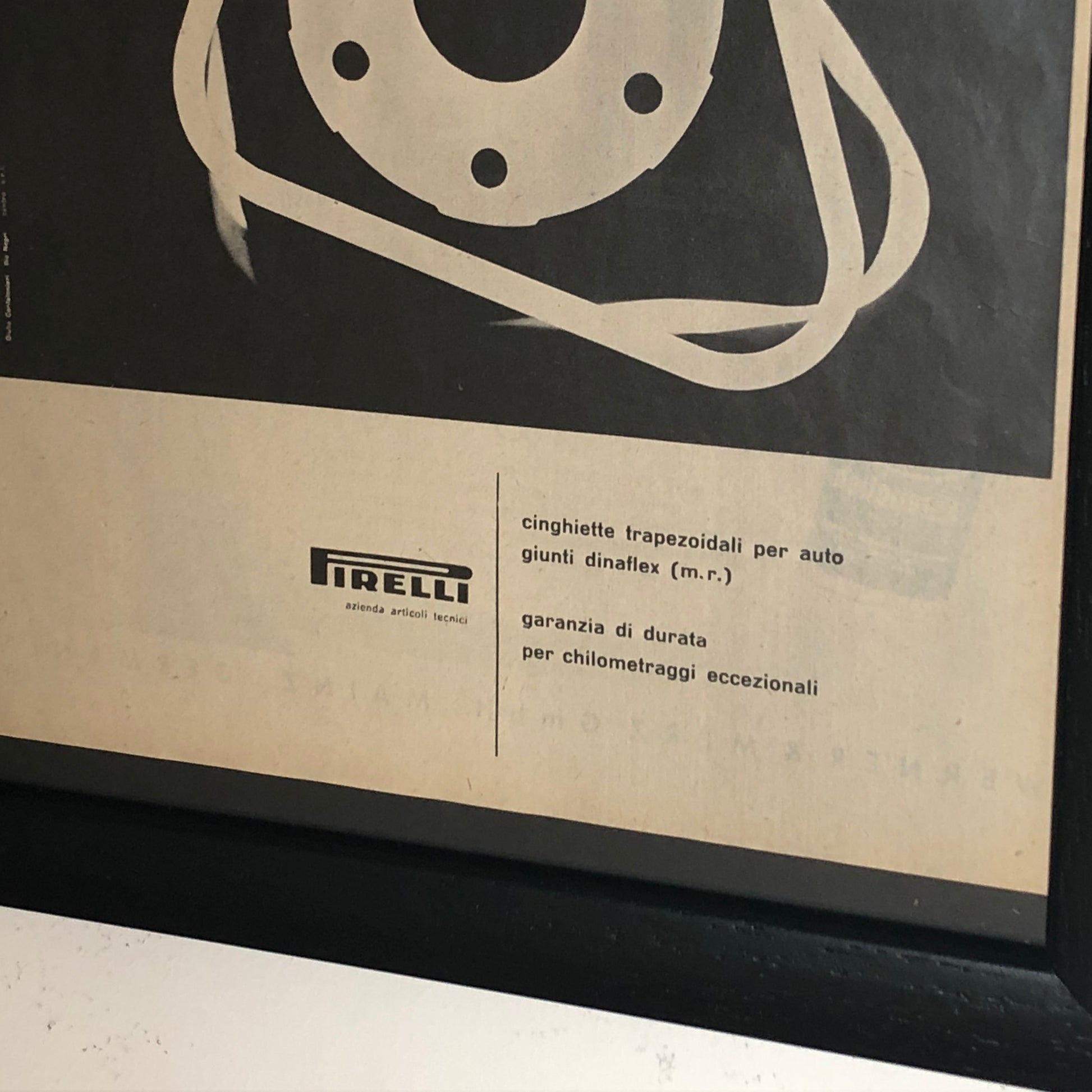 Pirelli, Pubblicità Anno 1960 Pirelli Cinghiette Trapezoidali per Auto - Raggi's Collectibles' Automotive Art