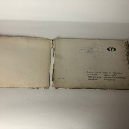 Innocenti, Listino Prezzi Parti di Ricambio n.11 e n.13 Anno 1970 e 1972 - Raggi's Collectibles' Automotive Art