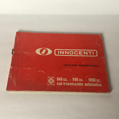 Innocenti, Catalogo Ricambi S.I.D.A. per Motori 848cc, 998cc, 1098cc con Trasmissione Automatica - Raggi's Collectibles' Automotive Art