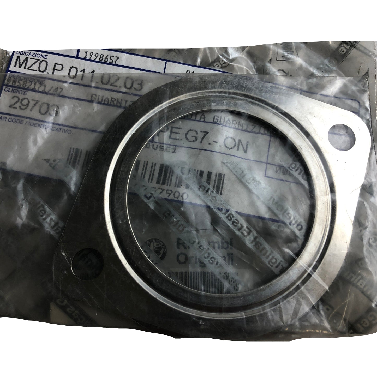 Lancia Delta e Musa Guarnizione di Tenuta Tubo Condotto di Scarico Nuova Originale 51799495 - Raggi's Collectibles' Automotive Art