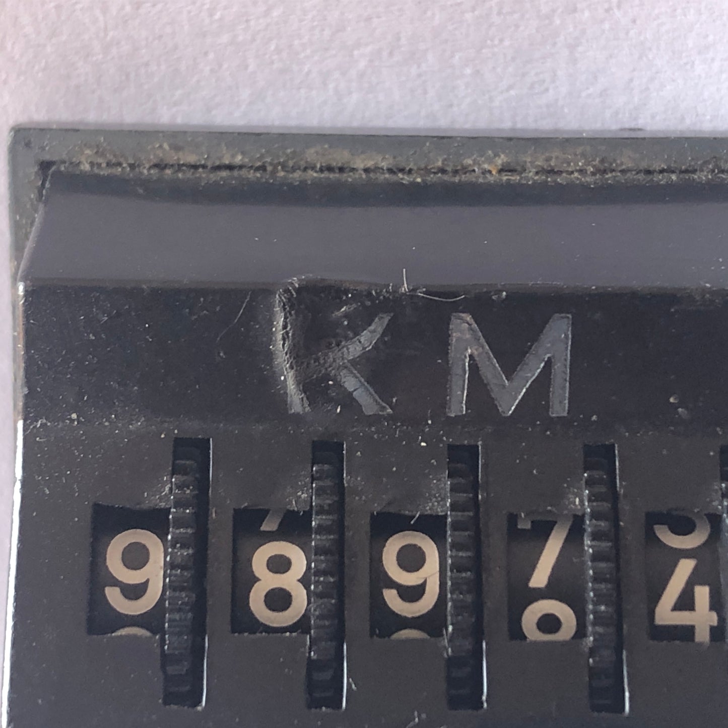 Automobilia, Vintage Manual Km Counter with Magnet