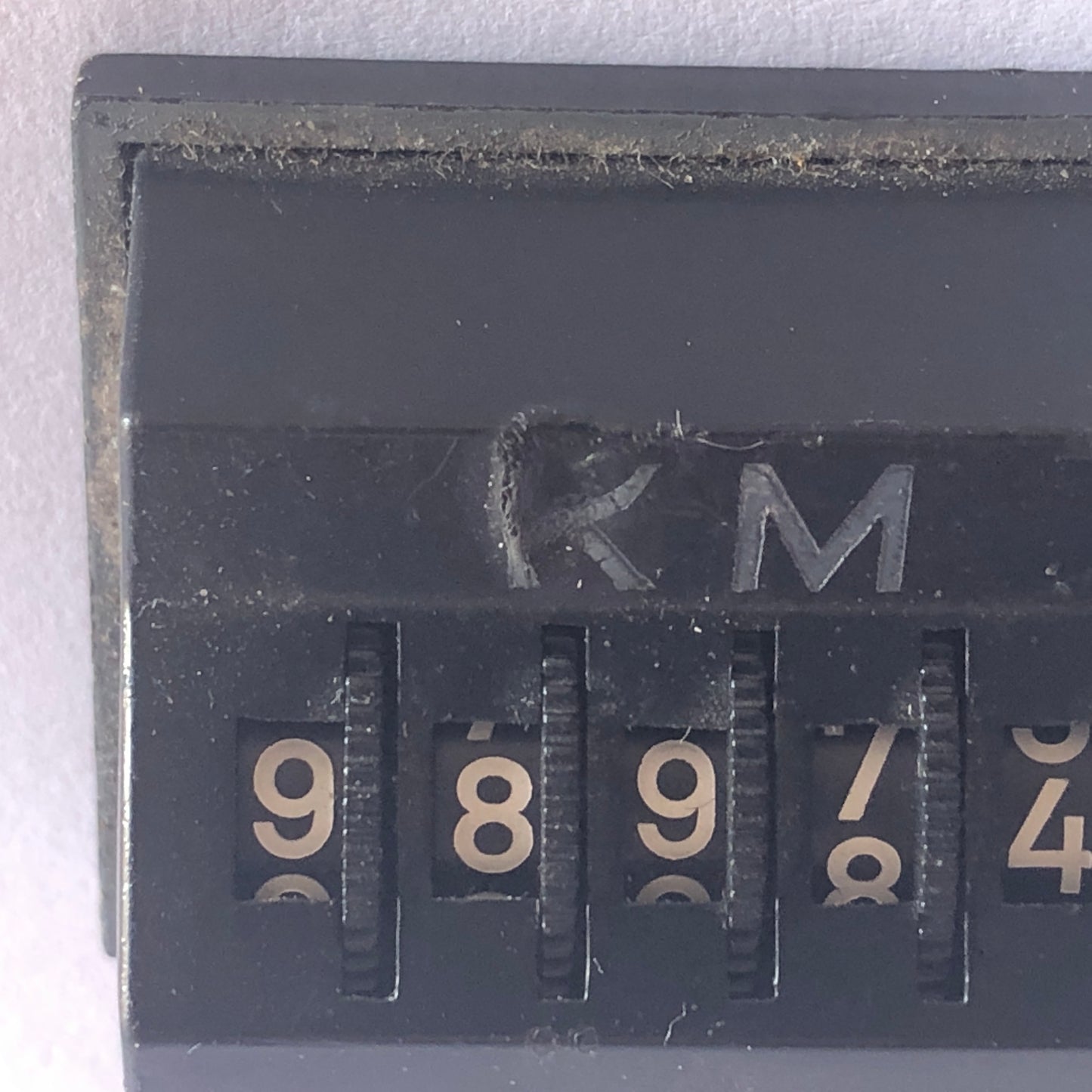 Automobilia, Vintage Manual Km Counter with Magnet