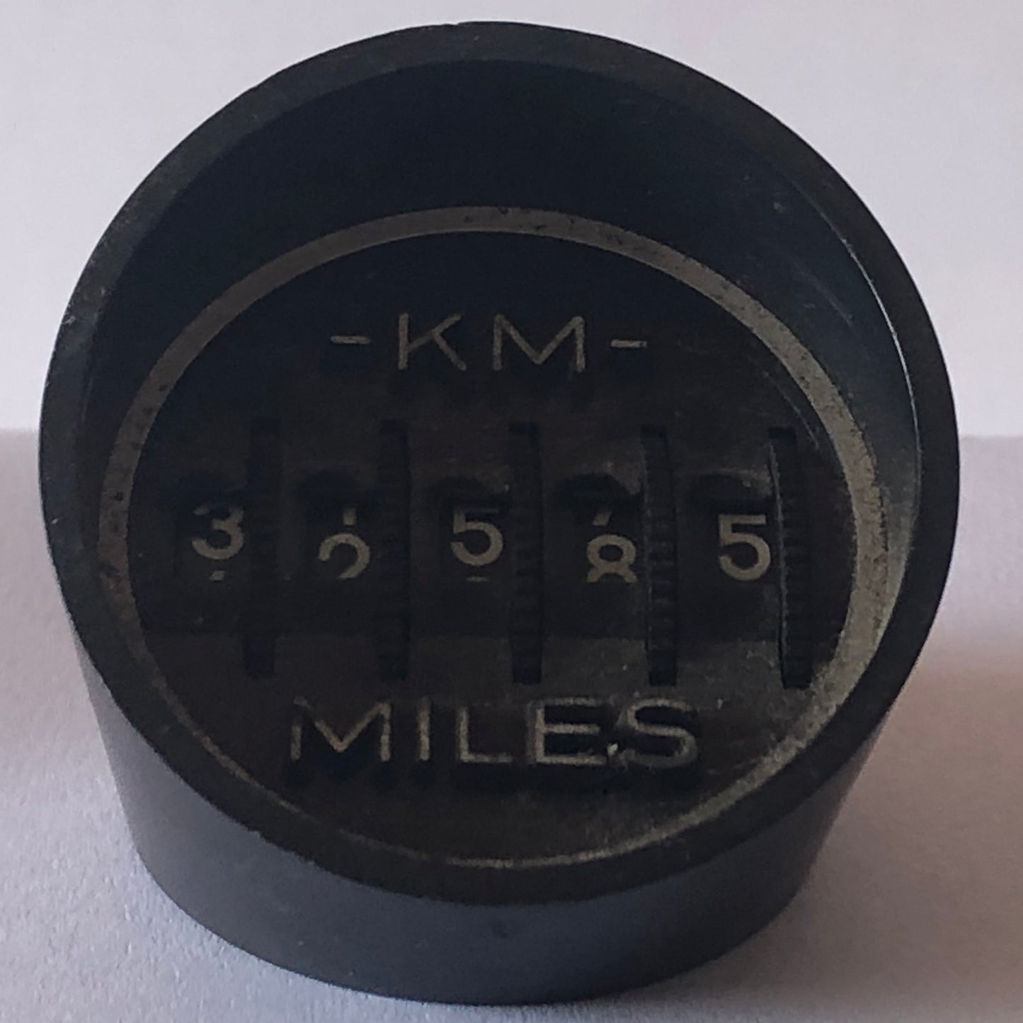 Automobilia, Vintage Manual Km and Mile Counter with Magnet