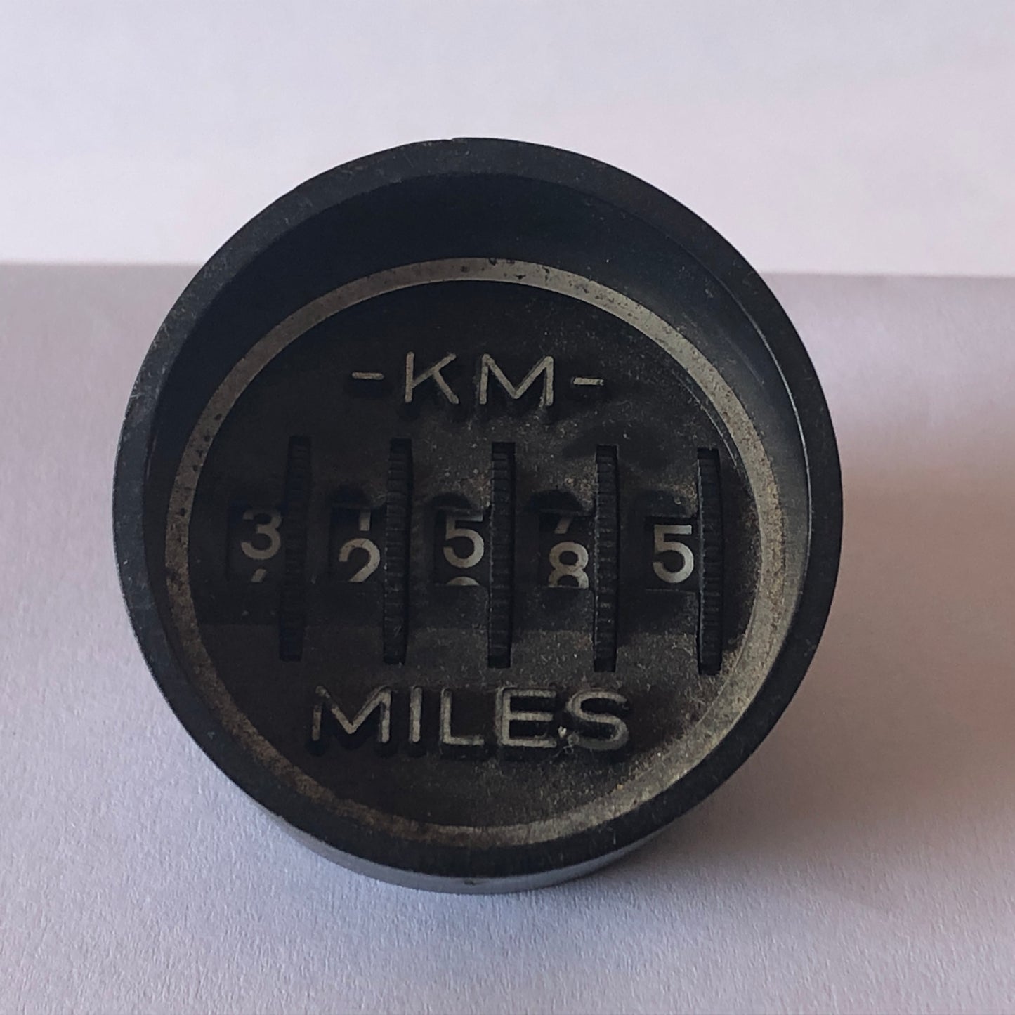 Automobilia, Vintage Manual Km and Mile Counter with Magnet