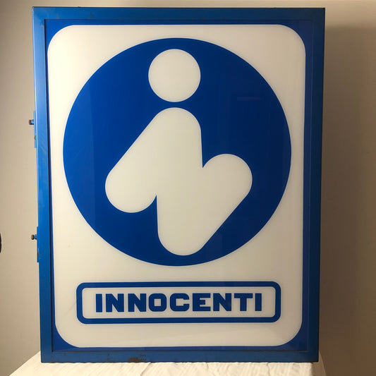 Innocenti, Insegna Luminosa per Concessionari Innocenti con Logo Utilizzato dal 1976 - Raggi's Collectibles' Automotive Art