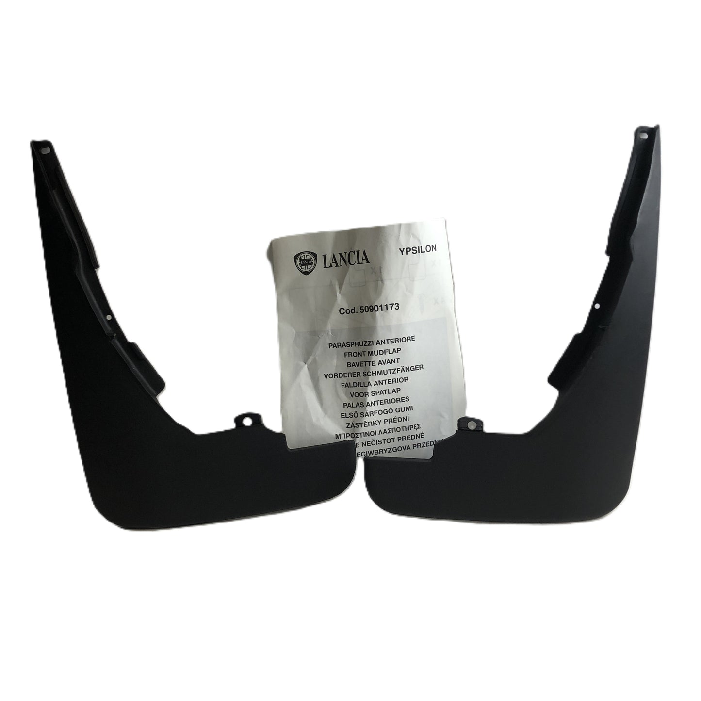 Lancia Ypsilon Front Mudflaps Lancia Lineaccessori New Original 50901173