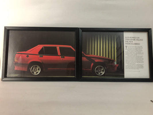 Alfa Romeo, Quadro Brochure Alfa Romeo 75 2.0i Twin-Spark Veloce - Raggi's Collectibles' Automotive Art