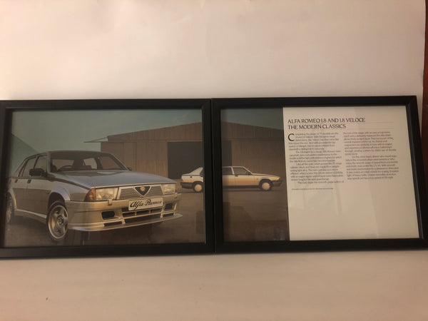 Alfa Romeo, Alfa Romeo 75 1.8 and 1.8 Veloce Brochure Framework