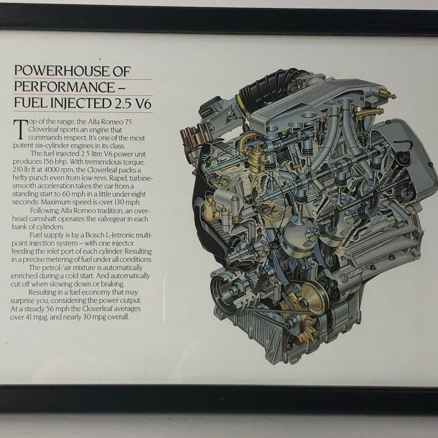 Alfa Romeo, Alfa Romeo Brochure Framework 2.5 V6 Engine