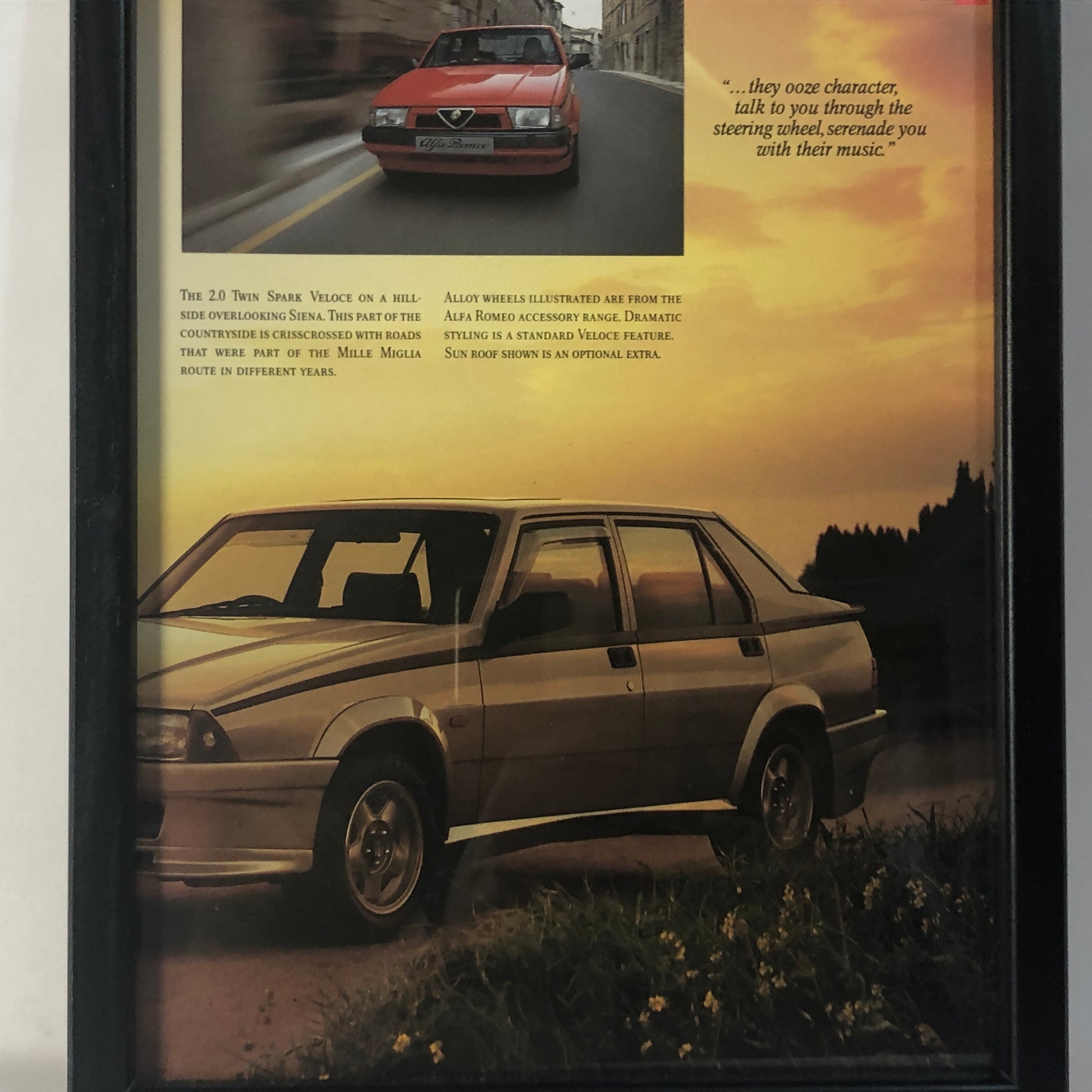 Alfa Romeo, Quadro Brochure Alfa Romeo 75 Legacy and Heritage - Raggi's Collectibles' Automotive Art