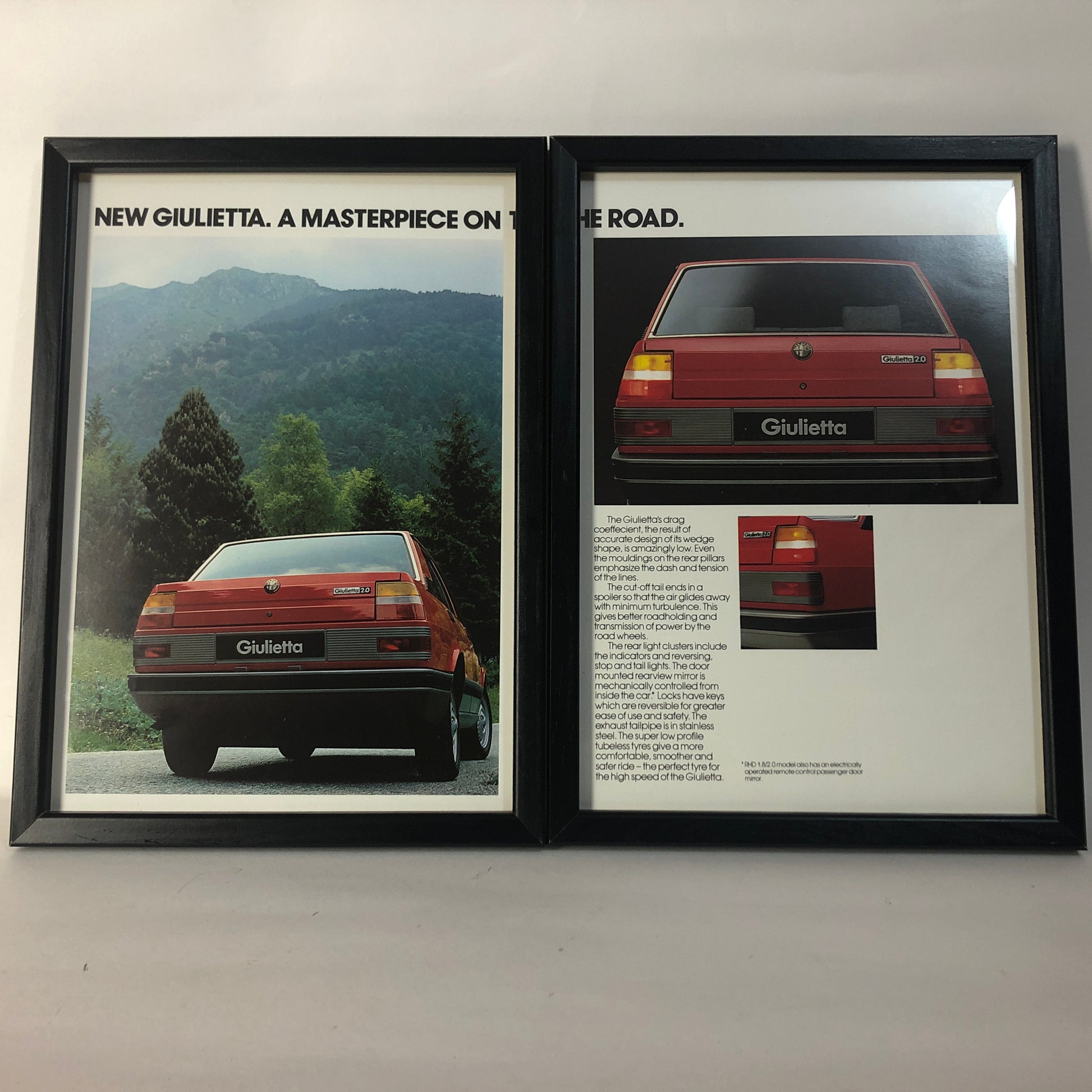 Alfa Romeo, Quadro Brochure Alfa Romeo New Giulietta A Masterpiece On The Road - Raggi's Collectibles' Automotive Art