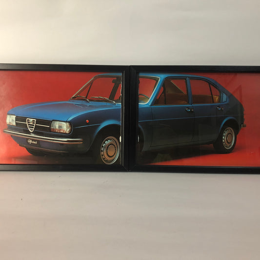 Alfa Romeo, Quadro Brochure Doppio Alfa Romeo Alfasud - Raggi's Collectibles' Automotive Art