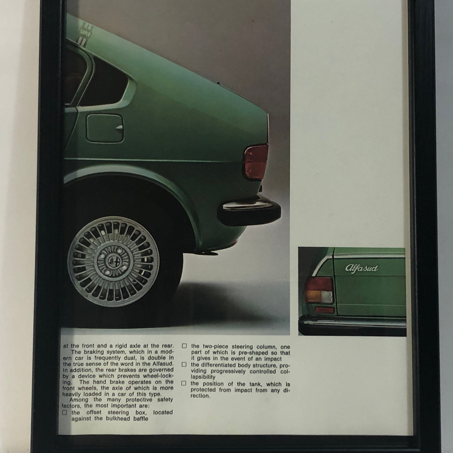 Alfa Romeo, Quadro Brochure Alfa Romeo Alfasud - Raggi's Collectibles' Automotive Art