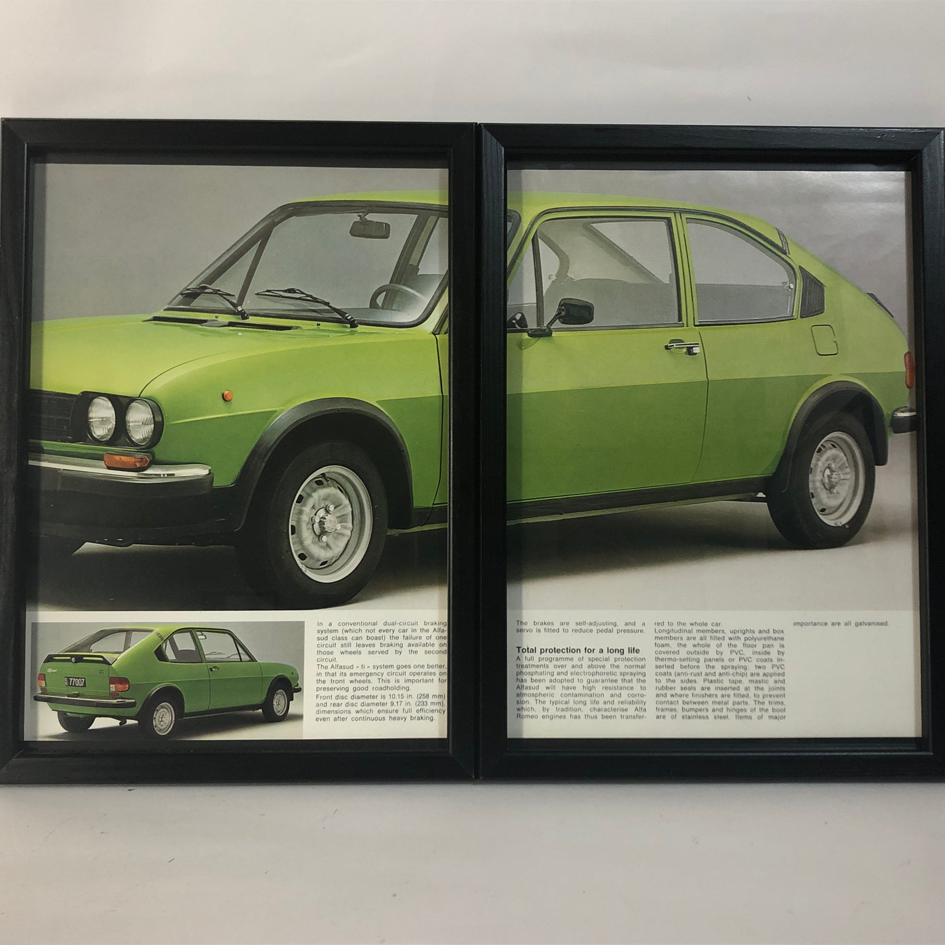 Alfa Romeo, quadro brochure Alfa Romeo Alfasud Ti - Raggi's Collectibles' Automotive Art