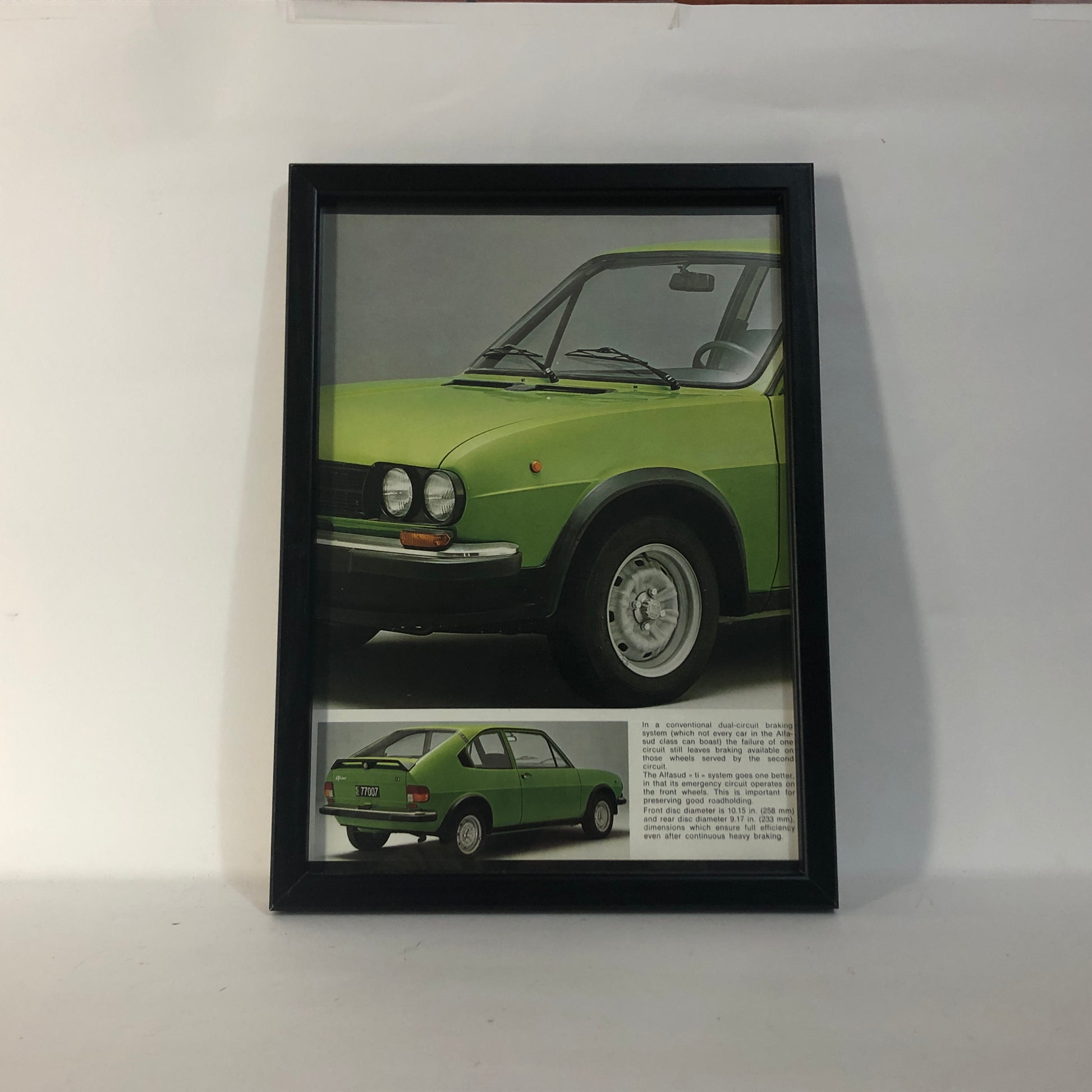 Alfa Romeo, quadro brochure Alfa Romeo Alfasud Ti - Raggi's Collectibles' Automotive Art