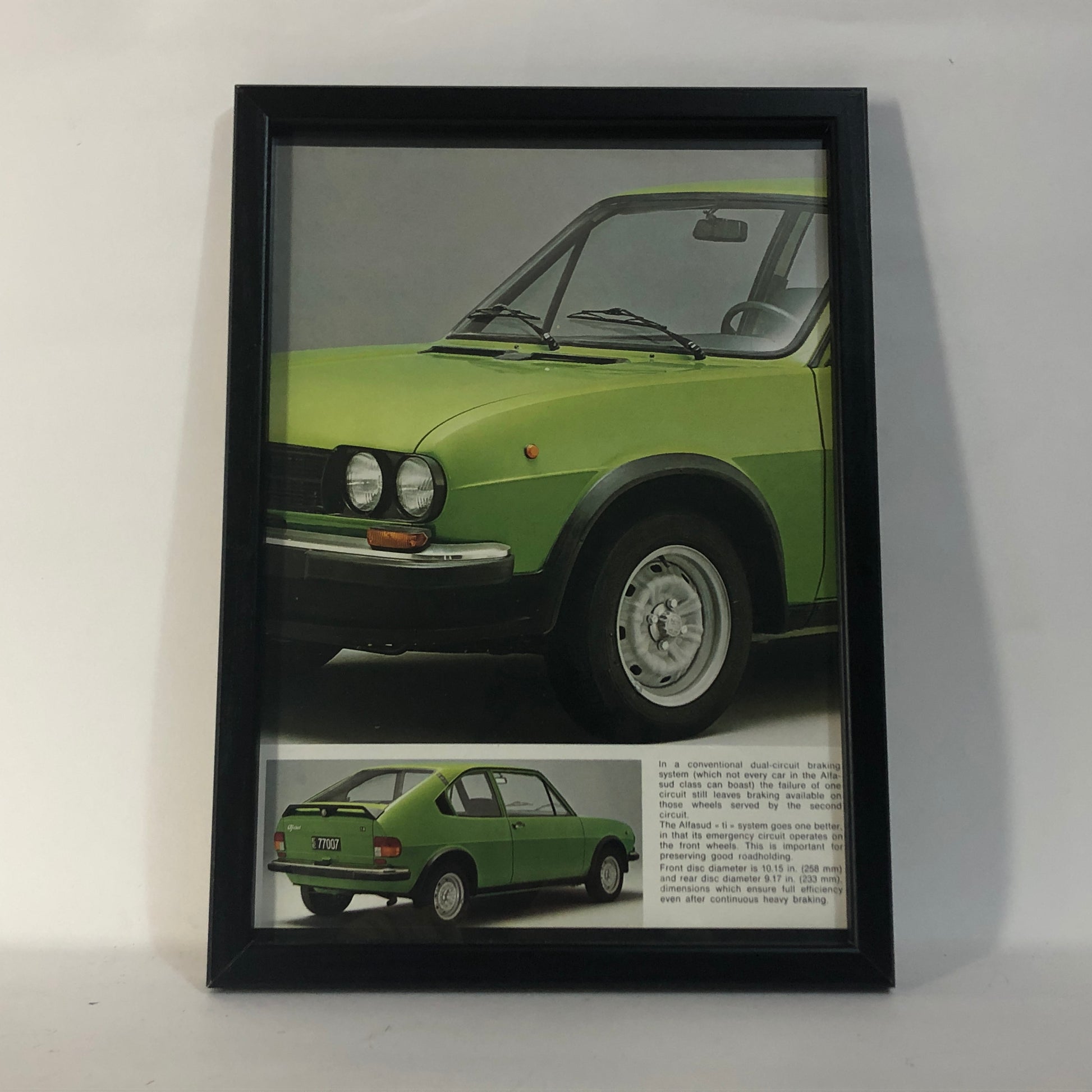 Alfa Romeo, quadro brochure Alfa Romeo Alfasud Ti - Raggi's Collectibles' Automotive Art