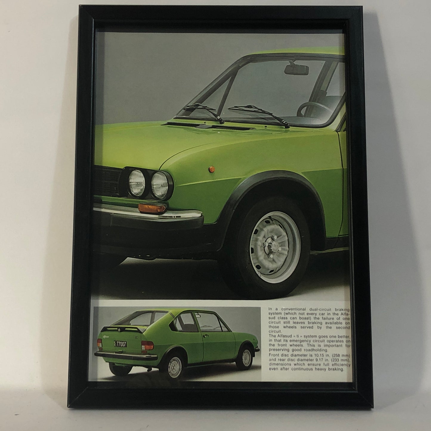 Alfa Romeo, quadro brochure Alfa Romeo Alfasud Ti - Raggi's Collectibles' Automotive Art