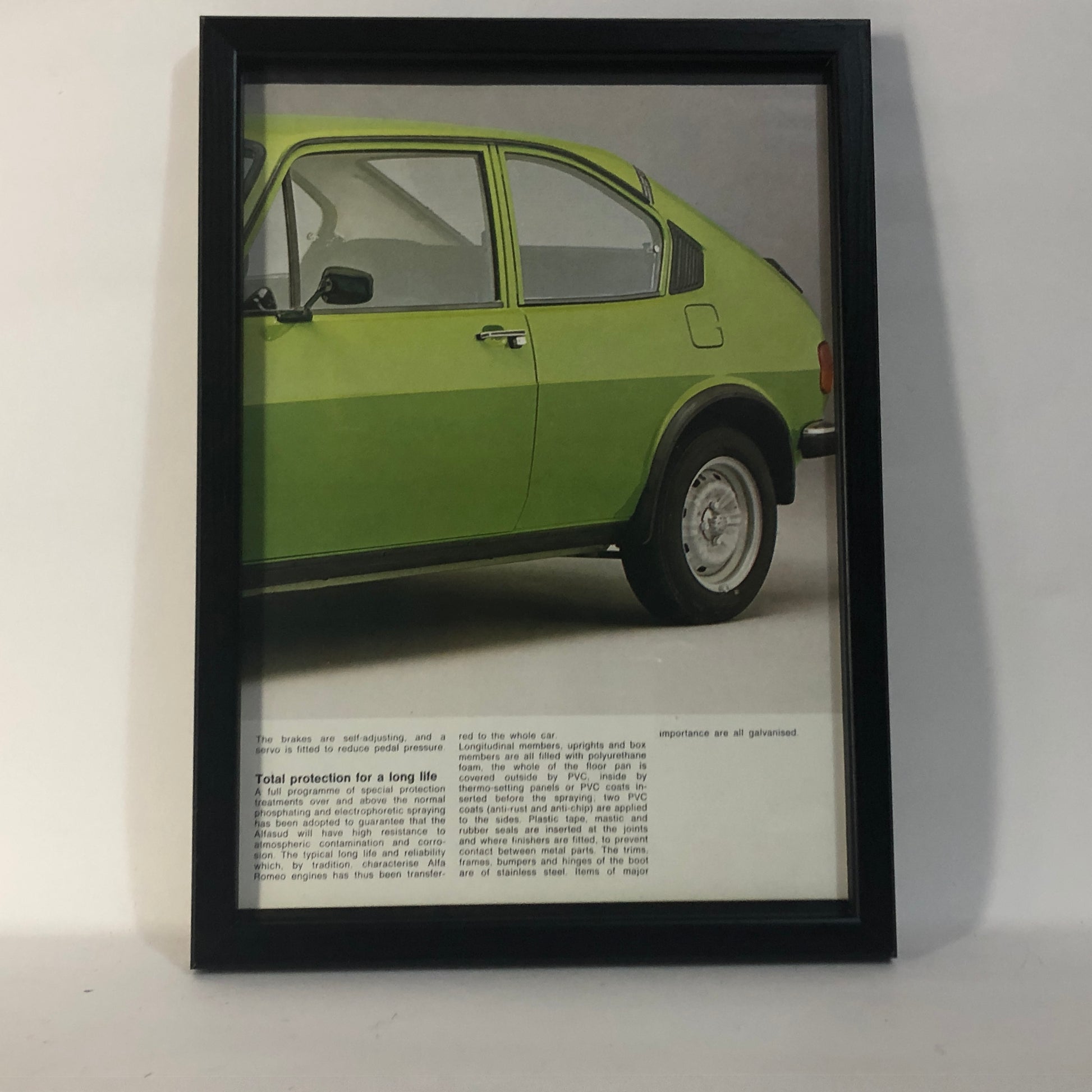 Alfa Romeo, quadro brochure Alfa Romeo Alfasud Ti - Raggi's Collectibles' Automotive Art