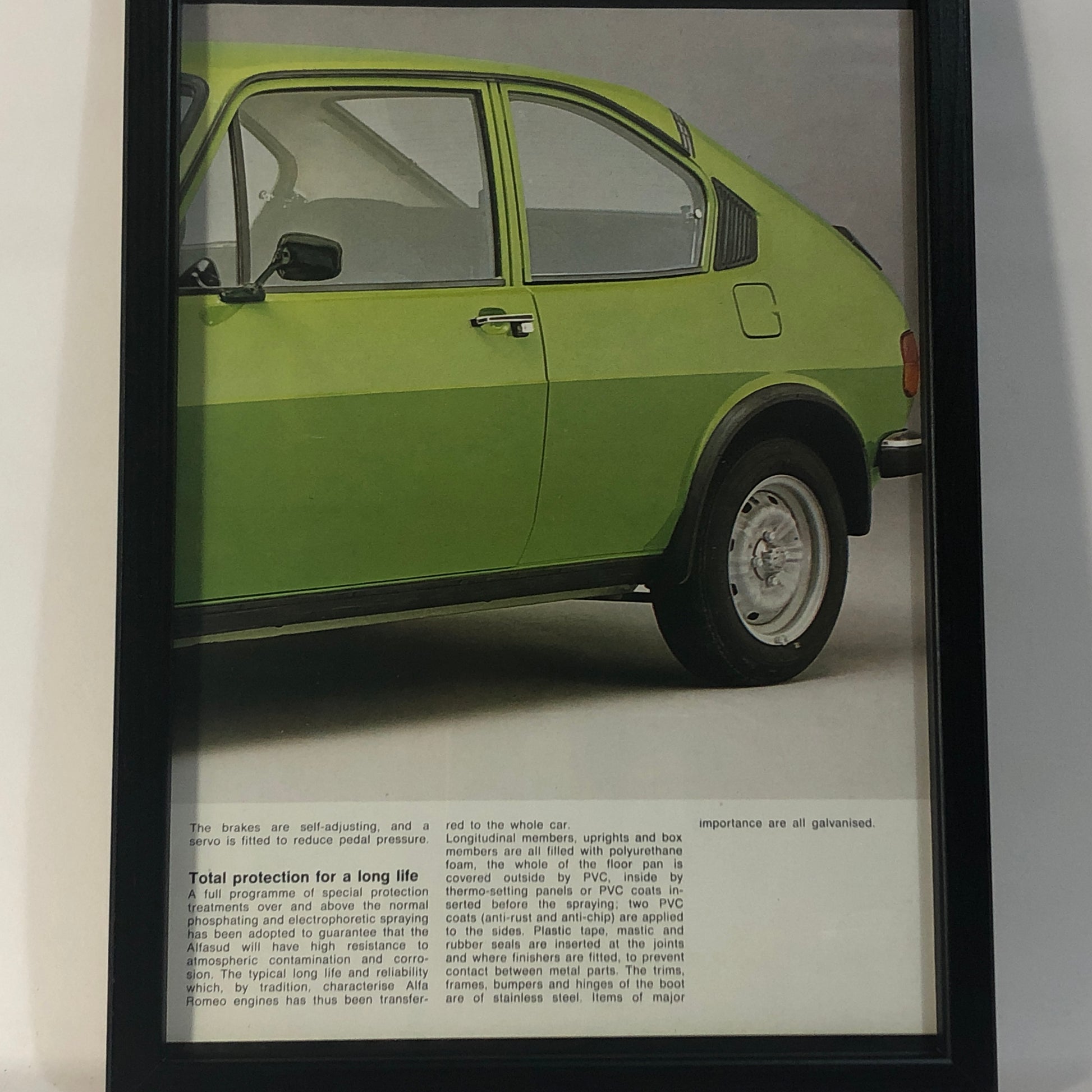 Alfa Romeo, quadro brochure Alfa Romeo Alfasud Ti - Raggi's Collectibles' Automotive Art