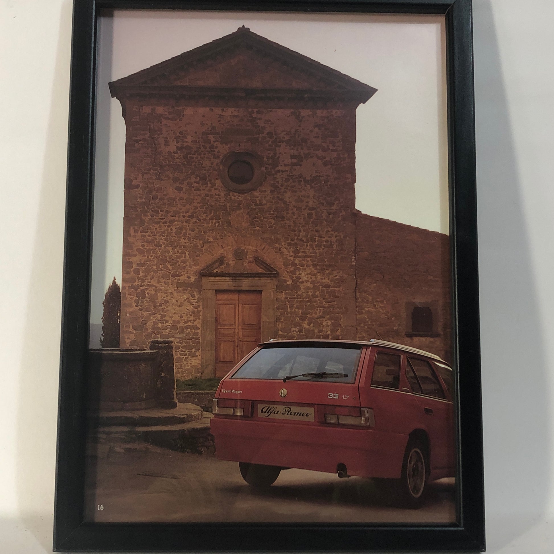 Alfa Romeo, Quadro Brochure Alfa Romeo 33 Sportwagon Veloce - Raggi's Collectibles' Automotive Art