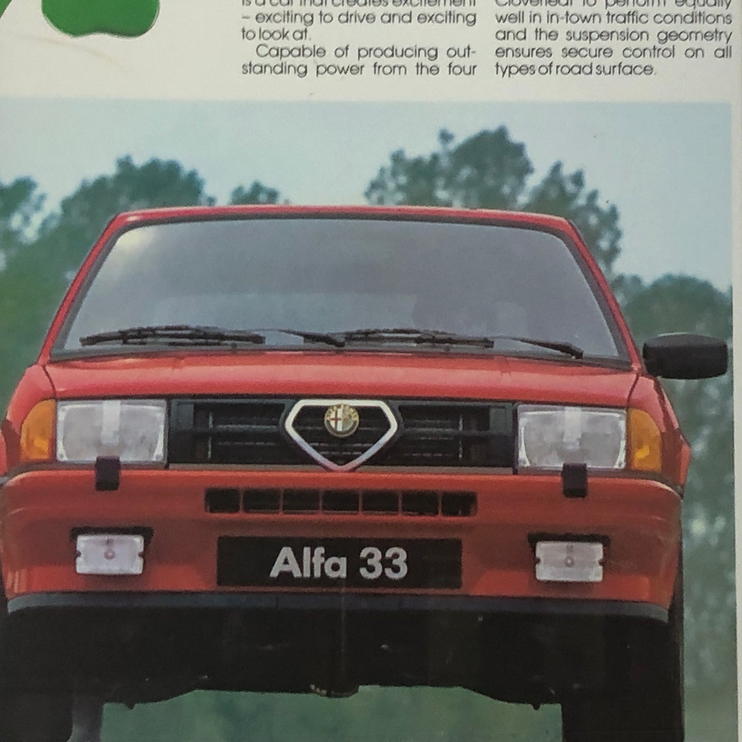 Alfa Romeo, Doppio Quadro Brochure Alfa Romeo 33 Quadrifoglio Verde