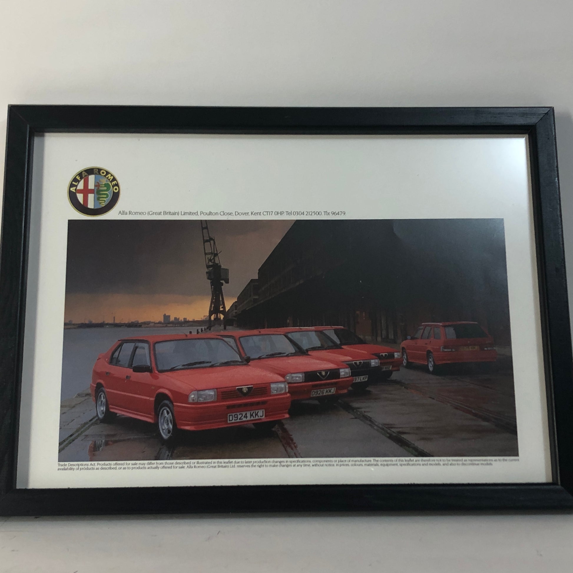 Alfa Romeo, Quadro Brochure Gamma Alfa Romeo 33 - Raggi's Collectibles' Automotive Art